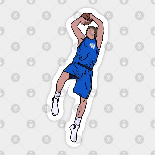 Dirk Fadeaway Sticker by rattraptees